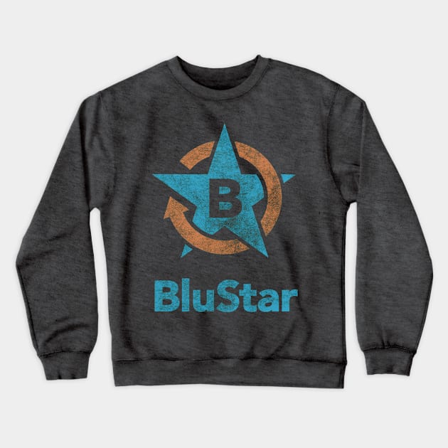 BluStar Crewneck Sweatshirt by BrownWoodRobot